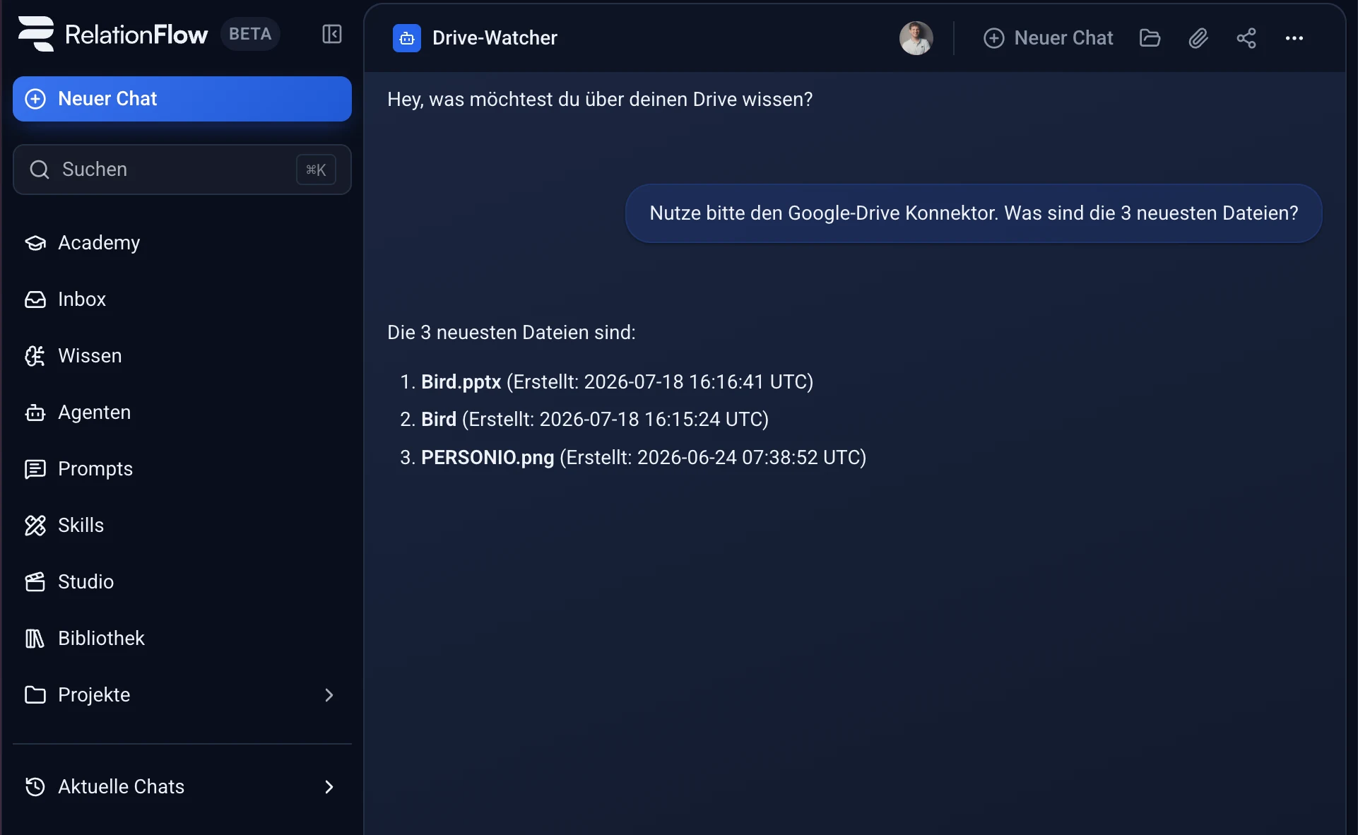 Google Drive Konnektor Demo